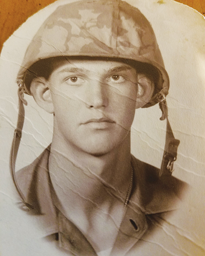 Photo courtesy of the Putnam County Sheriff's Office – William Irving Morris III is pictured in his Marine fatigues before serving in the Vietnam War.
