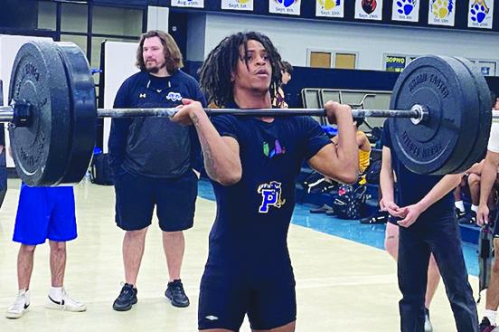 Palatka's Ishmael Foster finished fifth in the 129-pound division at the Keystone Heights Invitational meet on Monday. (COREY DAVIS / Palatka Daily News)