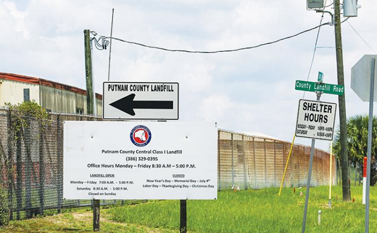 A sign directs motorists to the Putnam County Landfill in Palatka, the site of the Putnam Toxic Round-Up that will take place 9 a.m. – 3 p.m. Saturday.